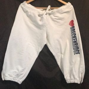 Breckenridge CO White Crop women’s Sweat Pants XL